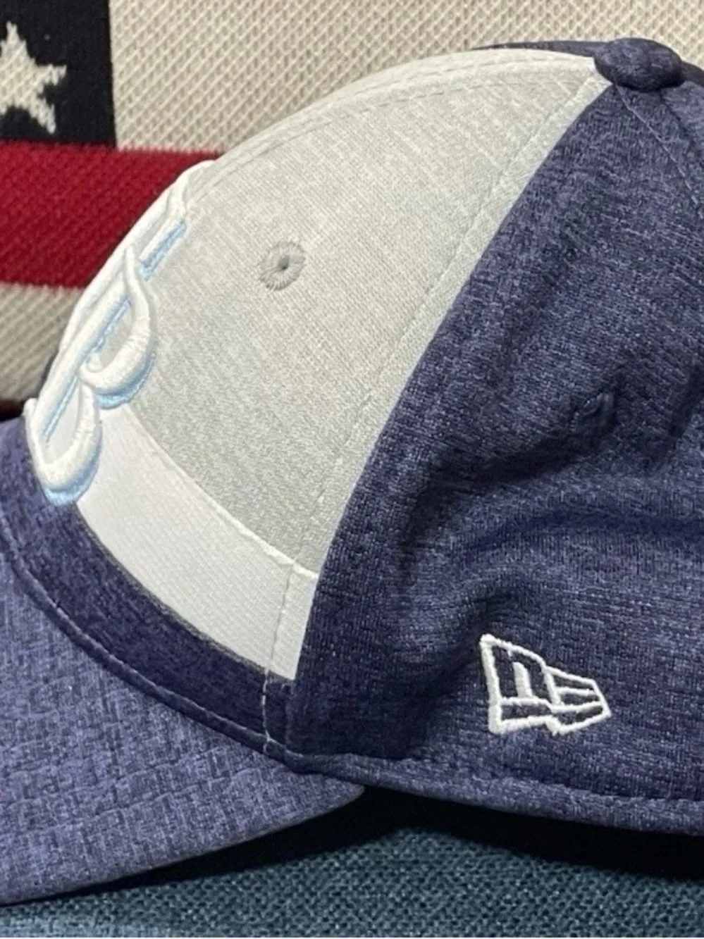 New Era Tampa Bay Rays Navy & Light Gray Two-Tone Adjustable Cap